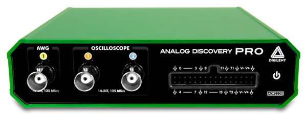 Analog Discovery Pro ADP2230: Mixed Signal USB Oscilloscope, Waveform Generator, Logic Analyzer, and Variable Power Supply