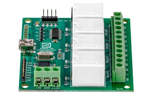 4 Channel USB Relay Module
