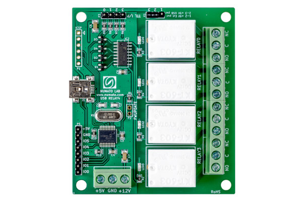 4 Channel USB Relay Module