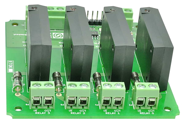 4 Channel Solid State Relay Controller Board