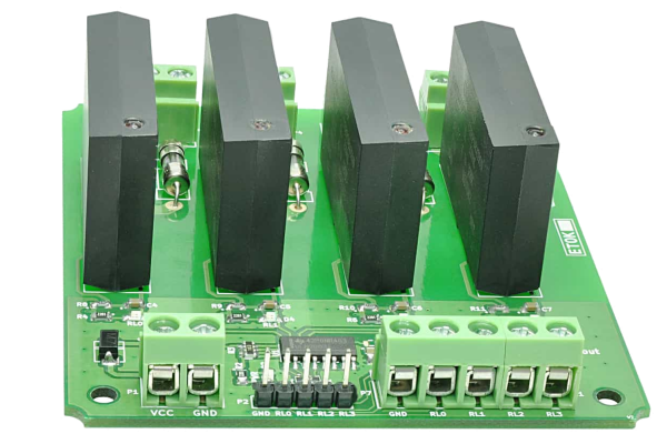 4 Channel Solid State Relay Controller Board
