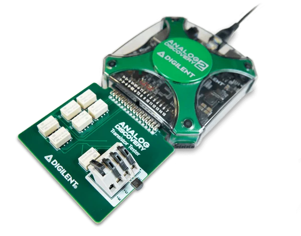 Transistor Tester for Analog Discovery: Enables Characteristic Curve Tracing for Diodes and Transistors