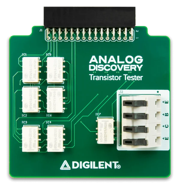 Transistor Tester for Analog Discovery: Enables Characteristic Curve Tracing for Diodes and Transistors