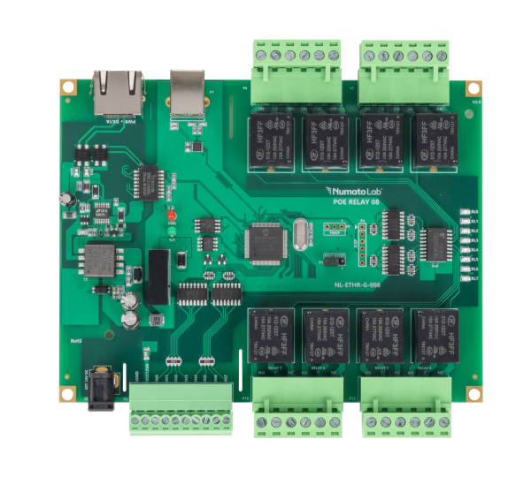 POERL-8-1 8 Channel PoE Relay Module : NL-ETHR-G-008