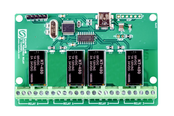 4 Channel USB Powered Relay Module