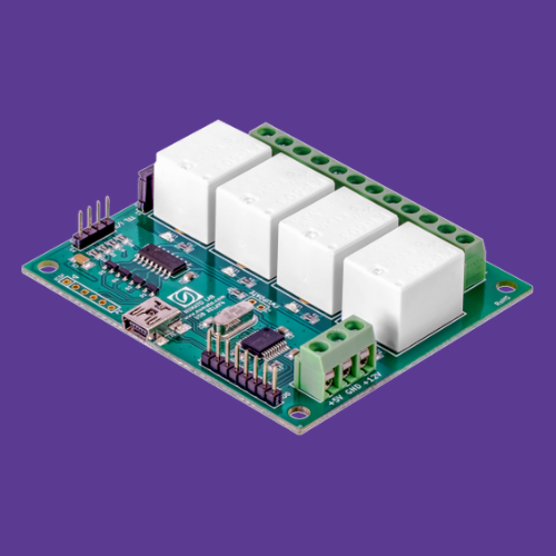 4 Channel USB Relay Module