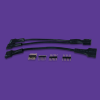 Pmod Cable Kit: 2x6-pin and 2x6 Pin to Dual 6-pin Pmod Splitter Cable