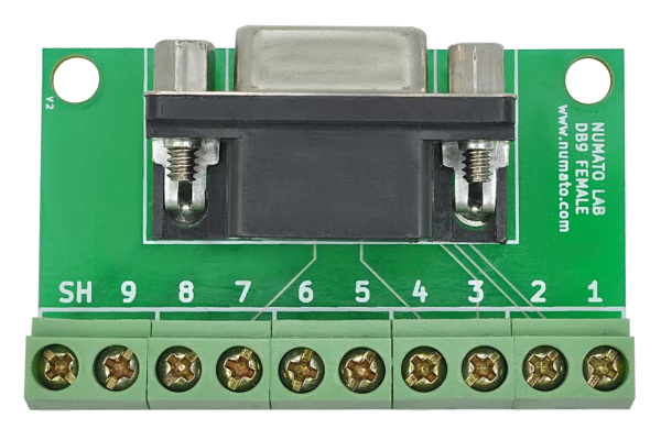 Serial DB9 Male Breakout Board