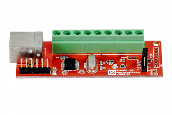 8 Channel USB GPIO Module With Analog Inputs